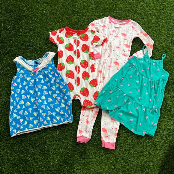 Carters Summer Theme 4T Girls Lot - Picture 1 of 10